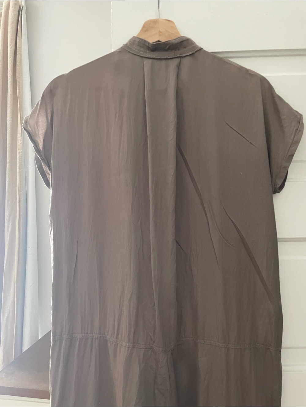 Black Crane short sleeve cotton jumpsuit - Picture 6 of 6
